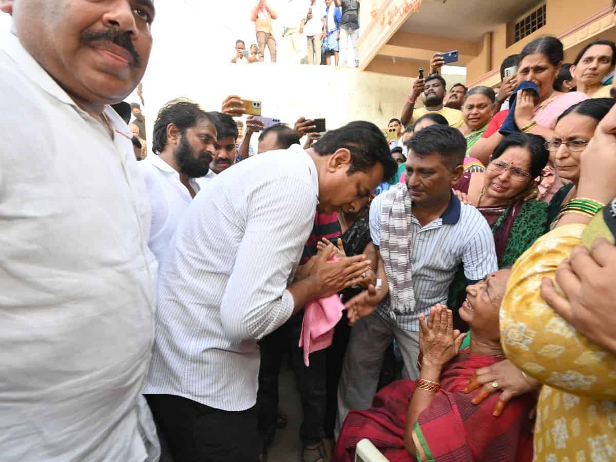 BRS working president KTR demands inquiry by a special investigation team (SIT) or judicial inquiry into the two murders of BRS leaders in Kollapur.