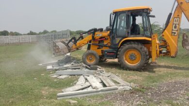 Malla Reddy and others have been accused of encroaching 25 acres of FTL area under Peddacheruvu in Bomraspet village of Shameerpet mandal.