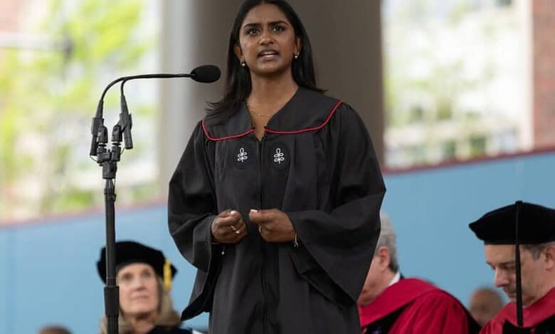 Harvard student delivers fierce speech on 13 pro-Palestine classmates denied graduation