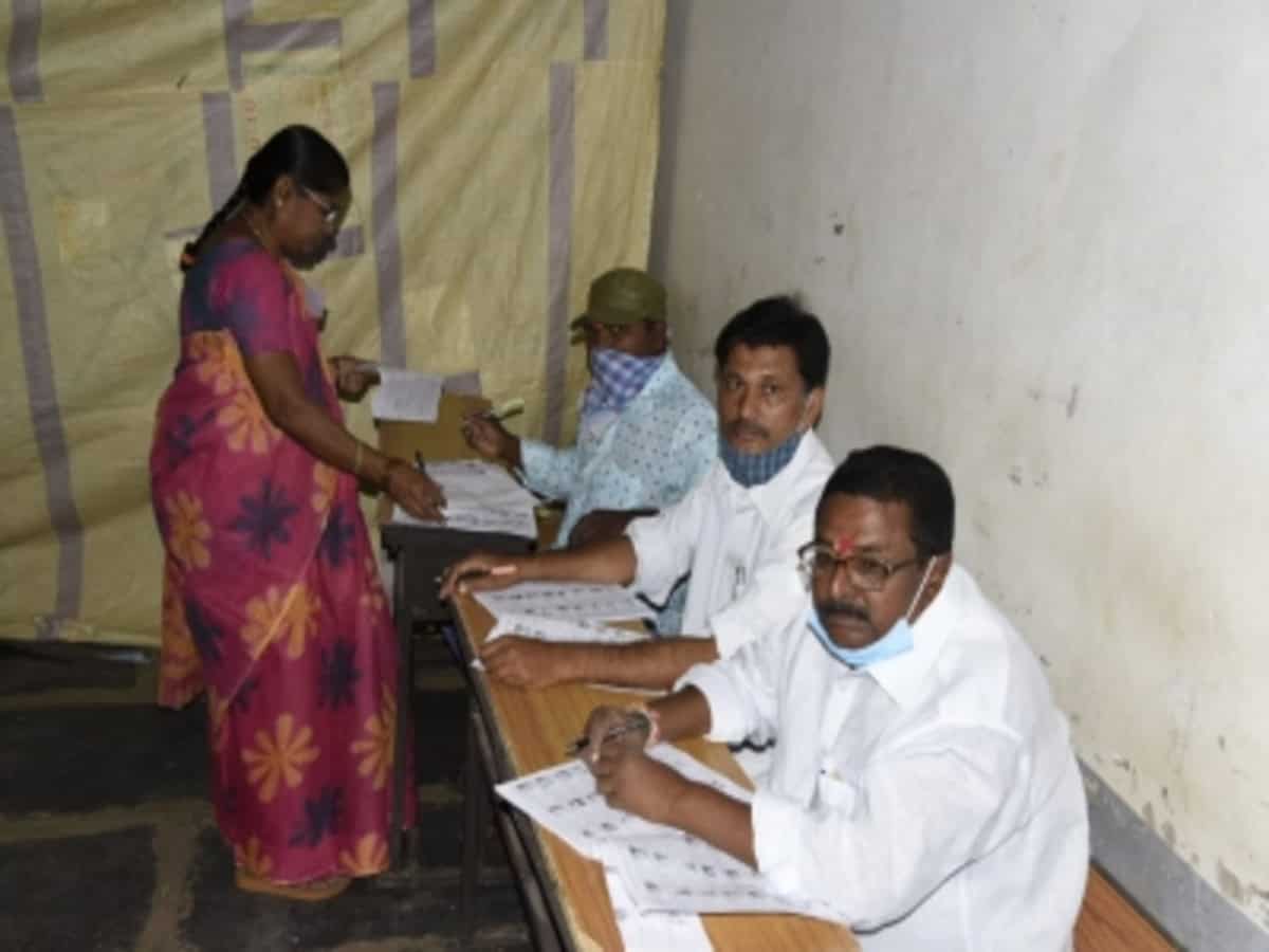 Polling in Andhra Pradesh