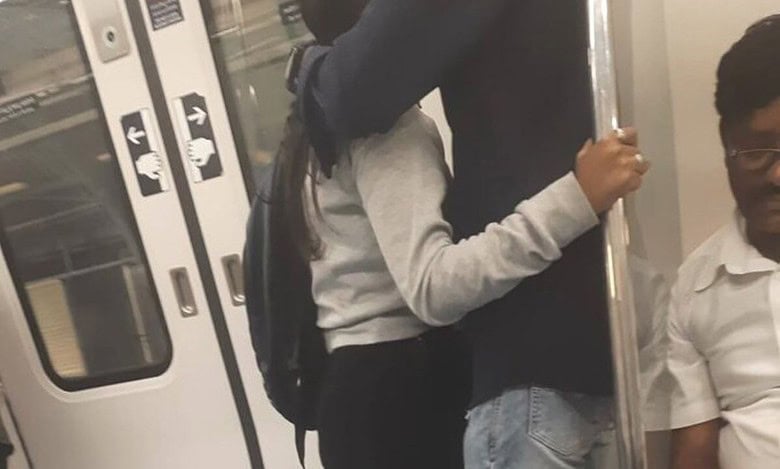 Couple gets intimate in Bengaluru Metro