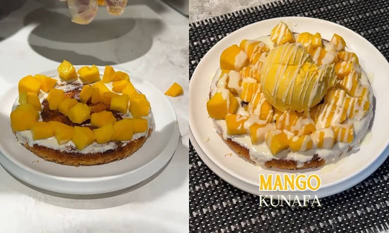 Mango Kunafa, summer season's trending dessert in Hyderabad