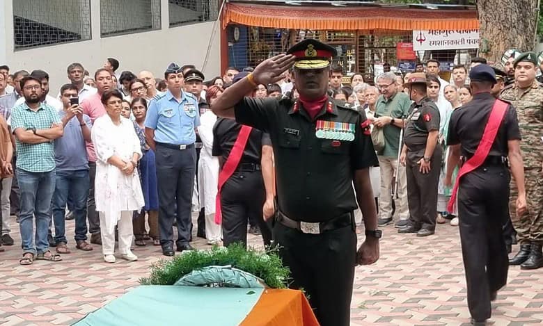 mortal remains of Col. Waibhav Anil Kale (Retd.)