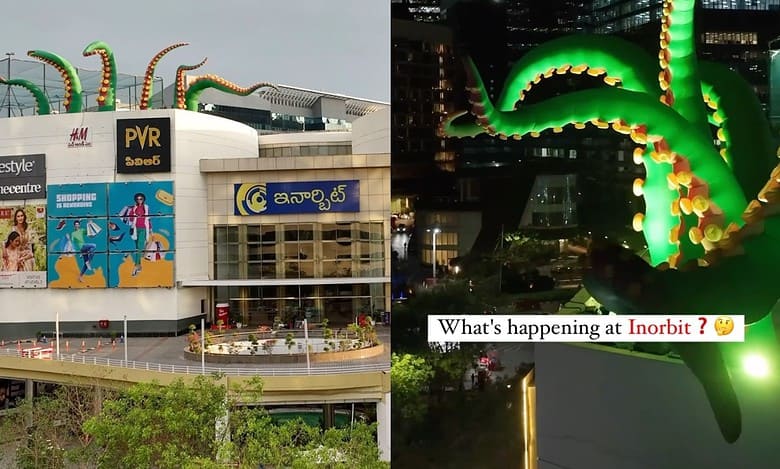 Octopus arms appear on Inorbit Mall, what's cooking? Ask Hyderabadis