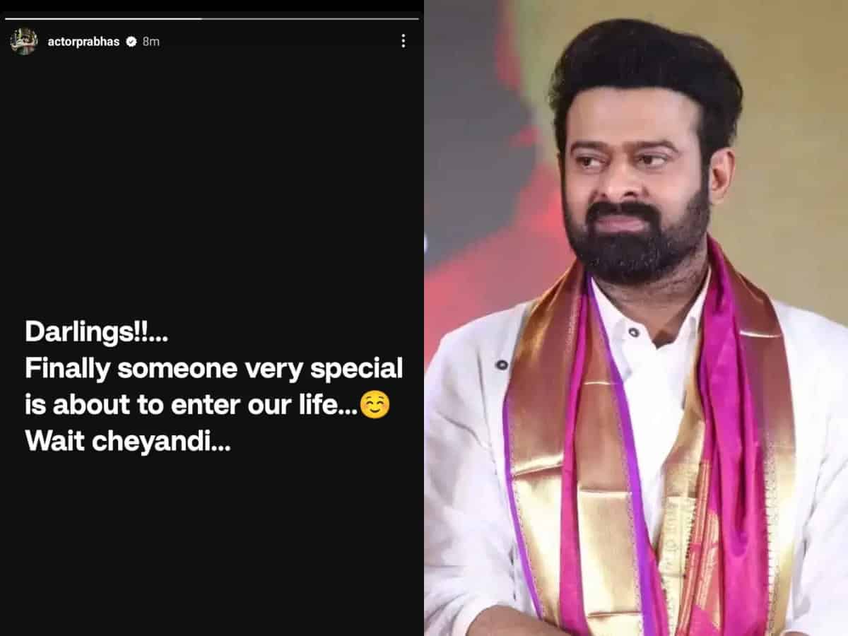 'Finally someone very special': Prabhas announces his wedding?