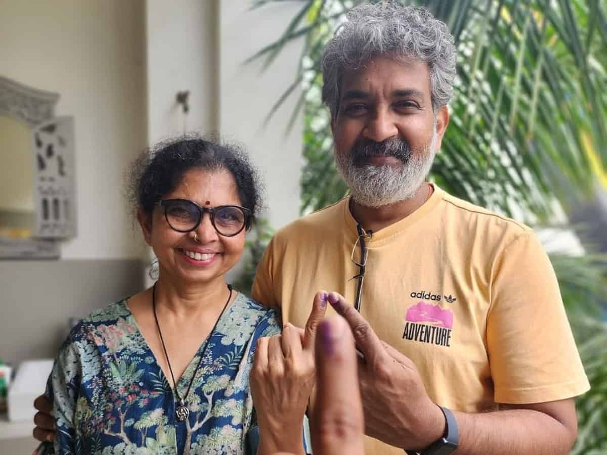 S.S. Rajamouli flew from Dubai and ‘rushed to the polling booth’ from airport