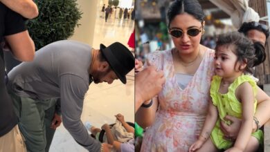 Salman Khan spotted playing with Anam Mirza's daughter Dua