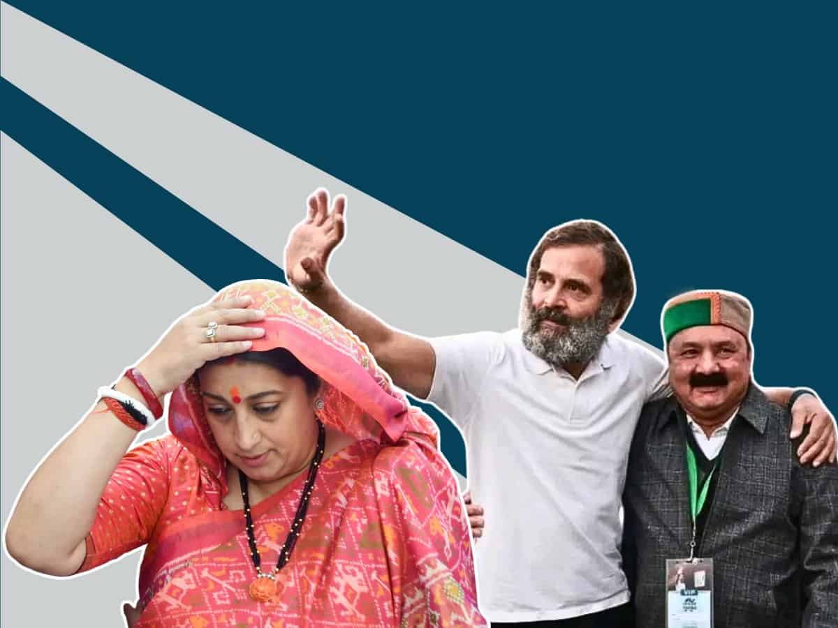 Smriti Irani trails in Amethi LS constituency by 50K votes