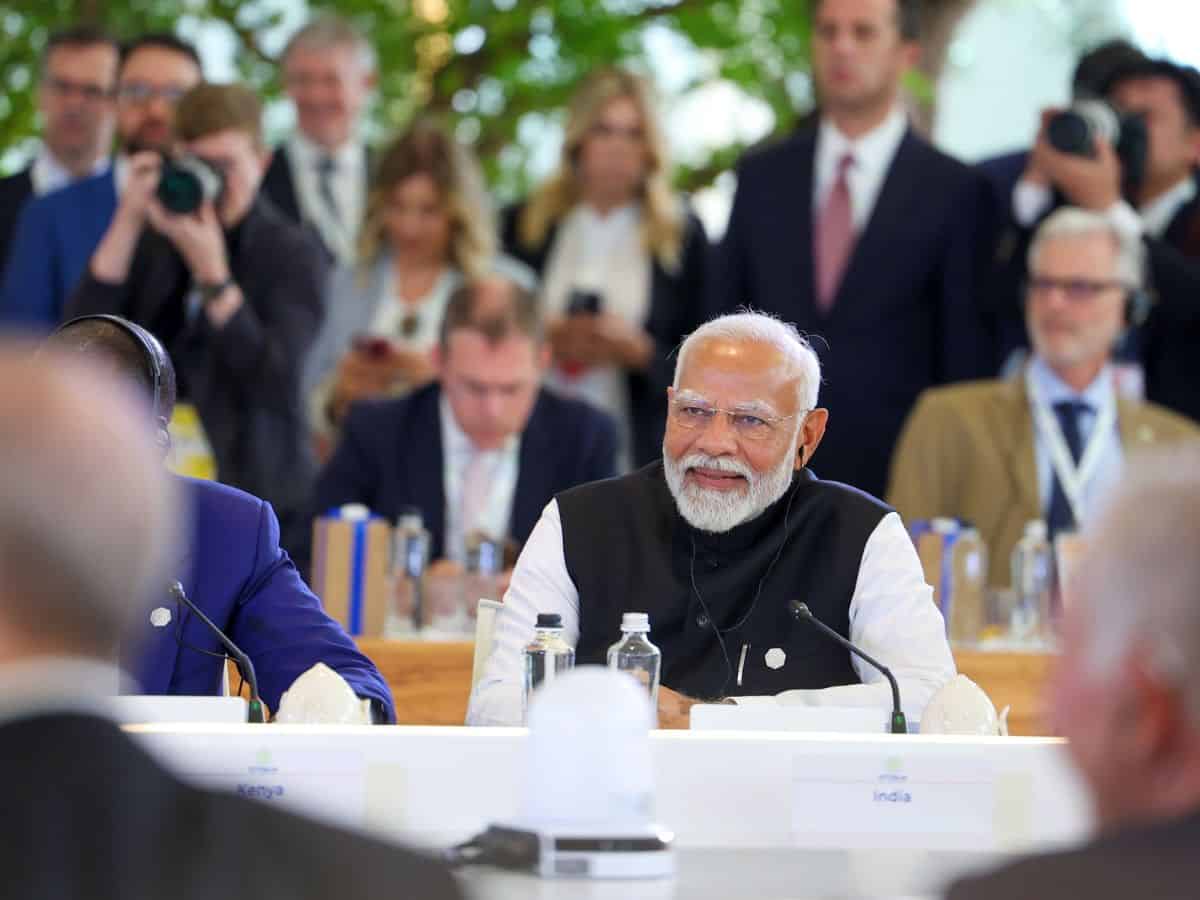 G7 Summit PM Modi at Outreach Session