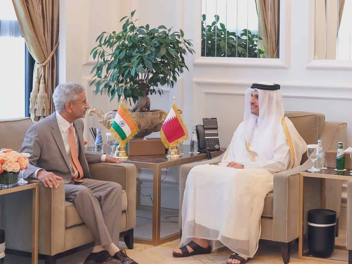 EAM Jaishankar holds talks with Qatar PM in Doha
