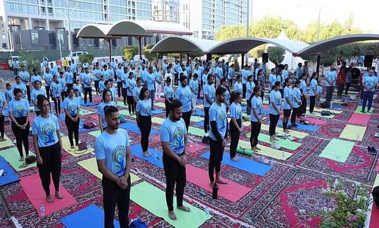 Indian embassy in Kuwait pays tribute to fire tragedy victims during Yoga Day event