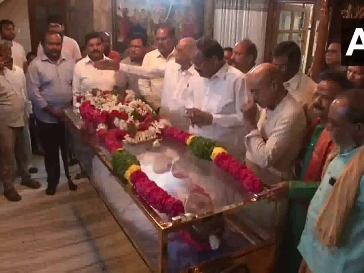 Telangana chief minister Revanth Reddy on Friday, June 29, condoled the death of former minister and former PCC President Dharmapuri Srinivas.