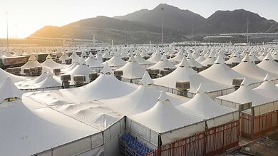 Journey to Mina begins as part of the 5-day Hajj pilgrimage