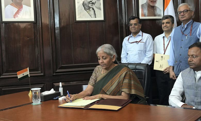 Nirmala Sitharaman takes charge as Finance Minister
