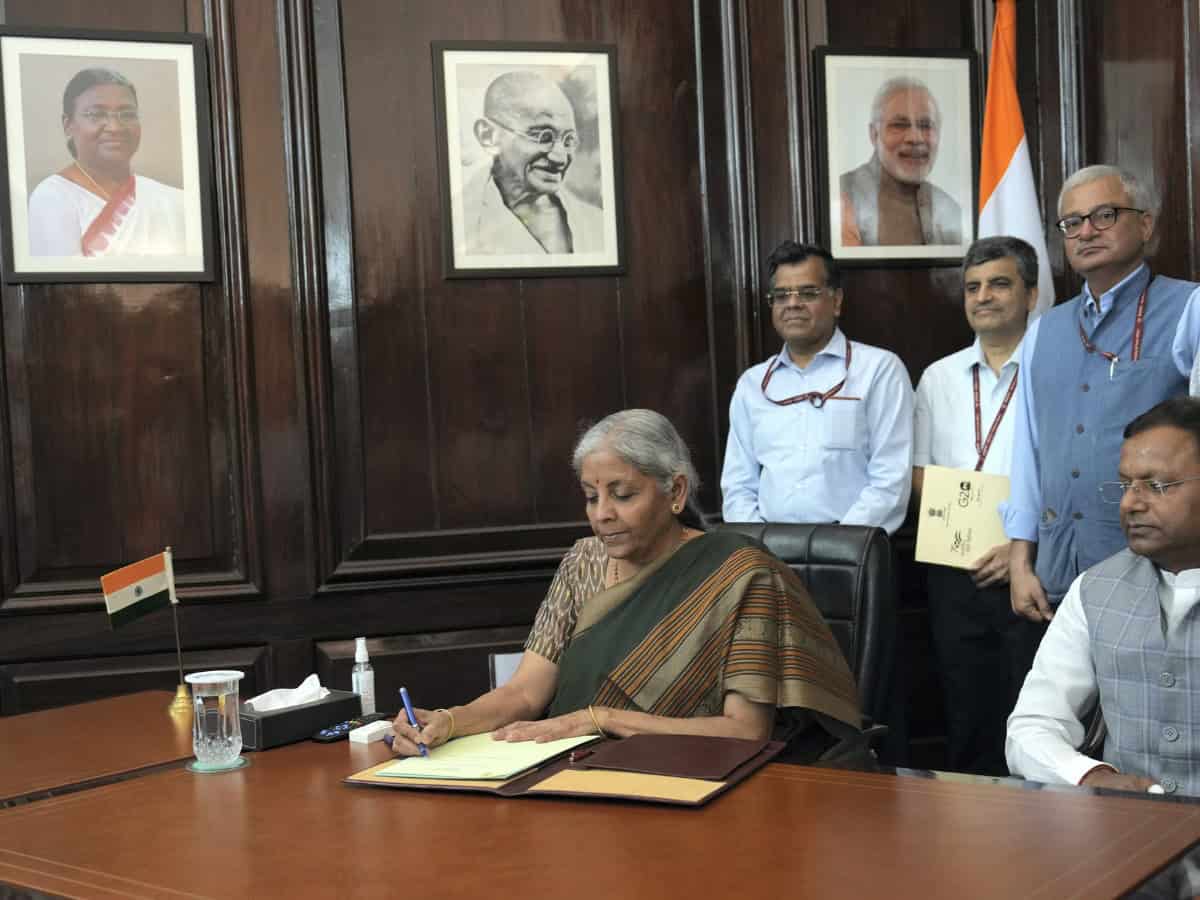 Nirmala Sitharaman takes charge as Finance Minister