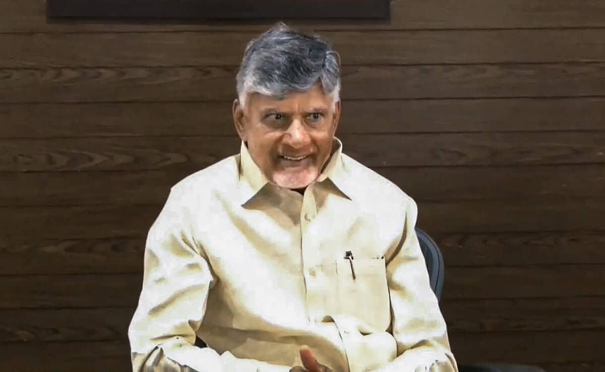 AP CM Chandrababu Naidu uses drone technology to deliver food to flood victims in Vijayawada.