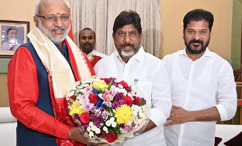 Telangana CM invites Guv Radhakrishnan for state formation day fete