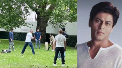 Trending pic: Shah Rukh Khan spotted playing cricket with Suhana