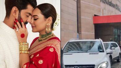 Newly wed Sonakshi Sinha spotted at hospital, video viral