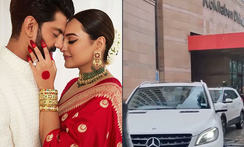 Newly wed Sonakshi Sinha spotted at hospital, video viral