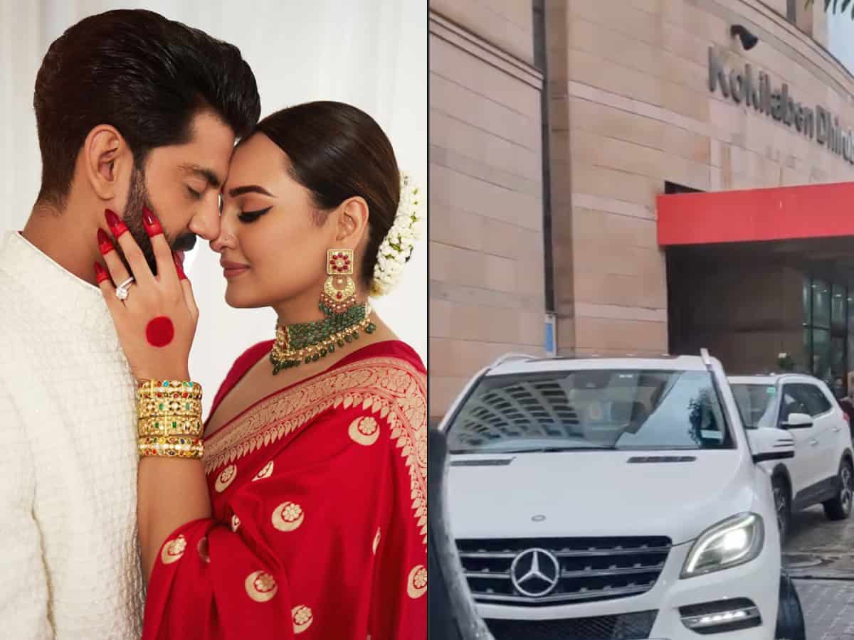 Newly wed Sonakshi Sinha spotted at hospital, video viral