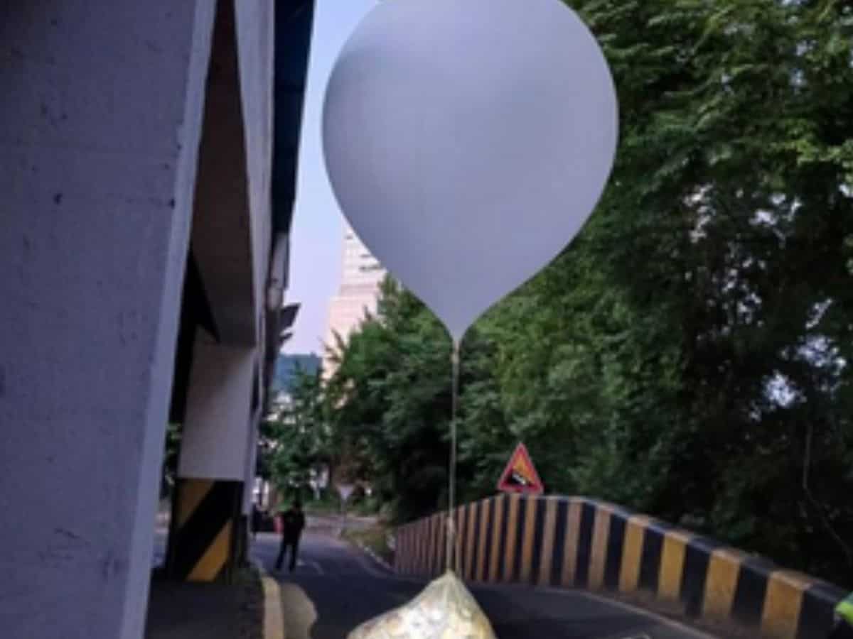Trash carrying balloons
