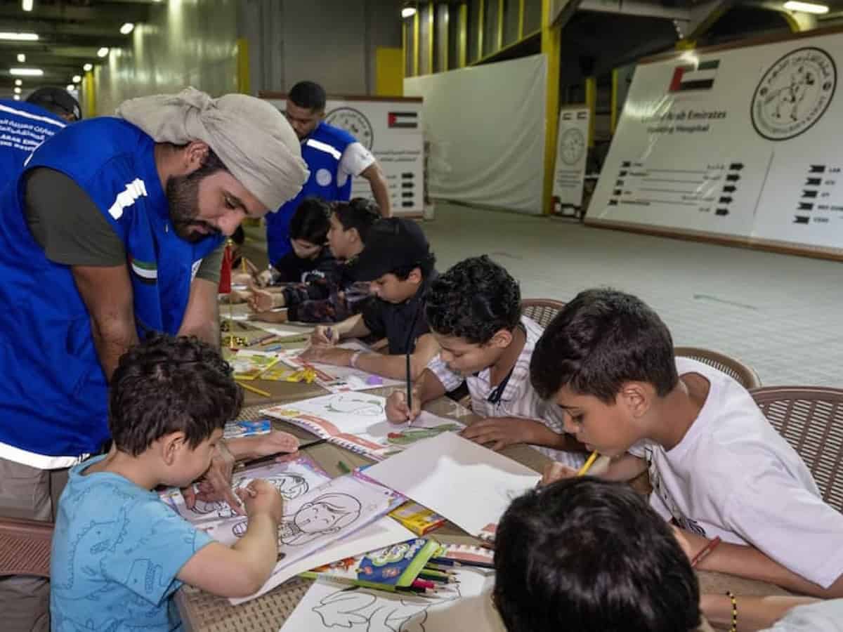 UAE floating hospital hosts entertainment event for Gaza children