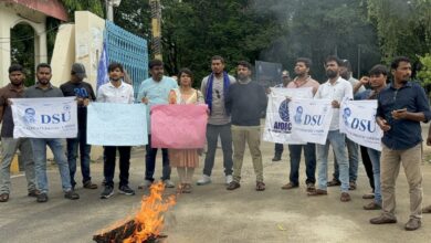 University of Hyderabad students protest NTA role in PhD admissions