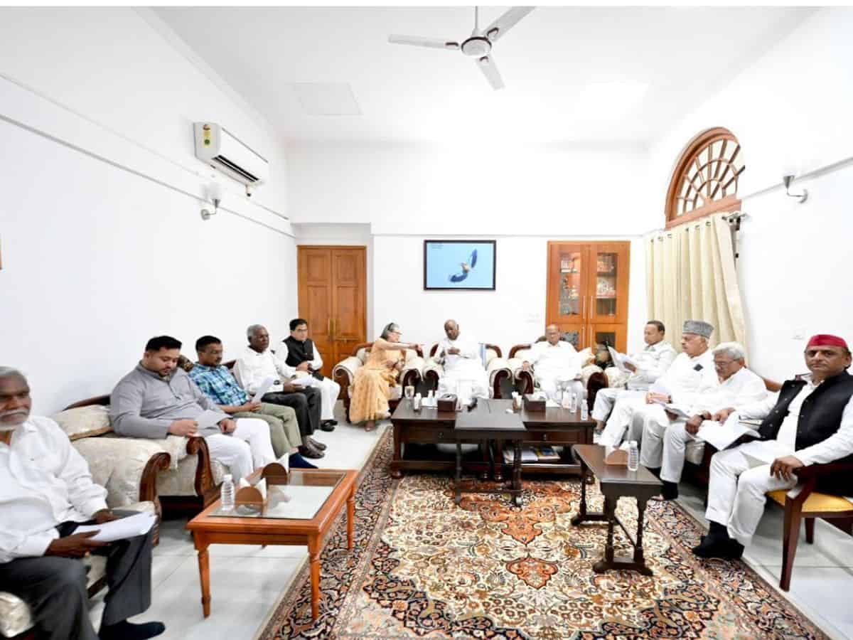 INDIA bloc leaders meet to discuss strategy for counting of votes