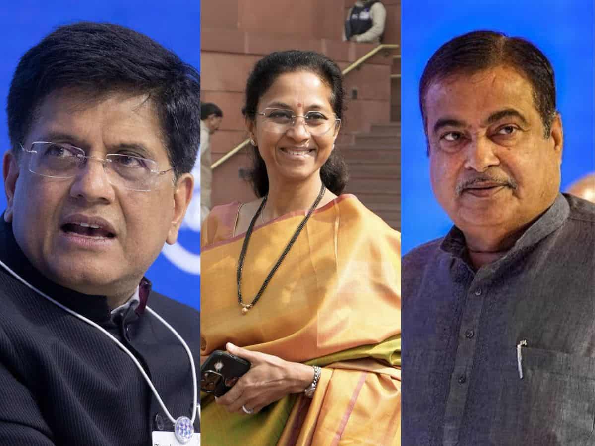 Maharashtra: Nitin Gadkari, Piyush Goyal, Supriya Sule leading
