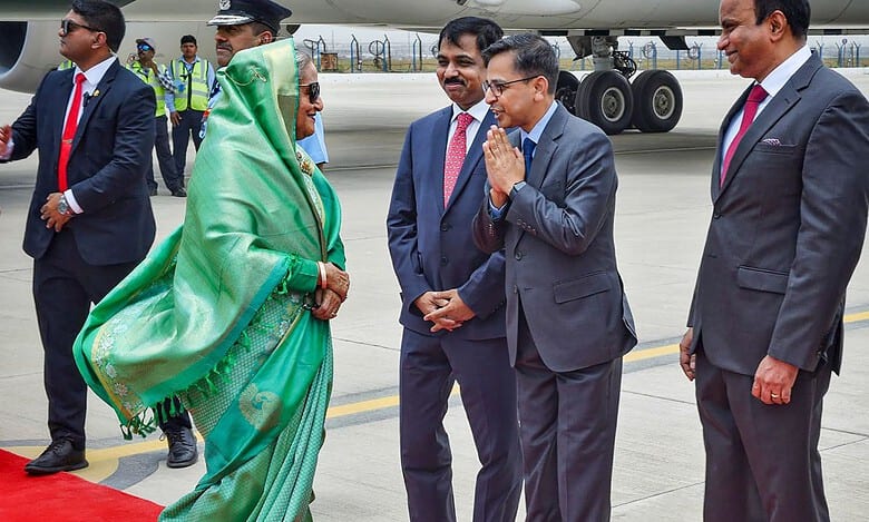 Modi’s swearing-in ceremony: Bangladesh PM Hasina arrive in Delhi
