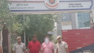 The two thieves were brought to the Rajiv Gandhi International Airport (RGIA) police station on a transit warrant on Saturday.