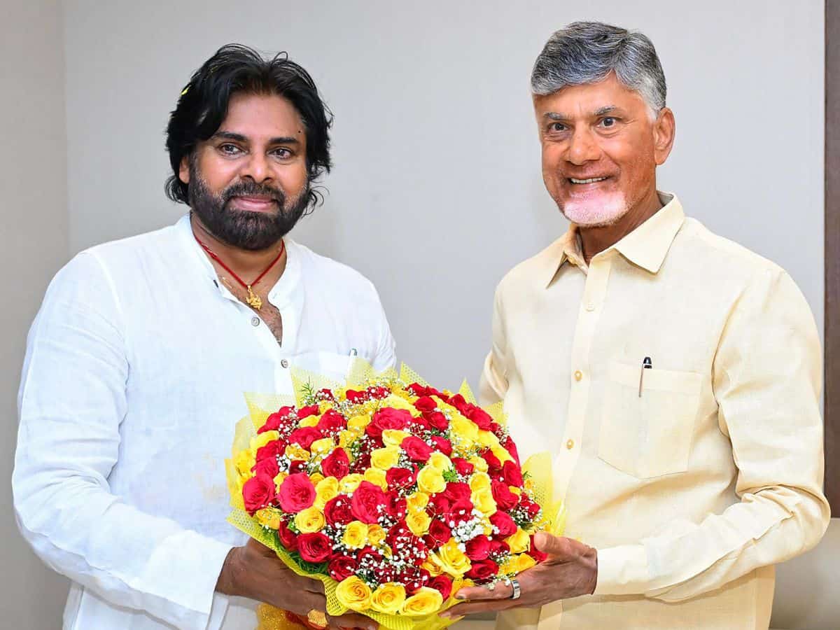 AP Dy CM Pawan Kalyan arrives in Amaravati to a grand welcome