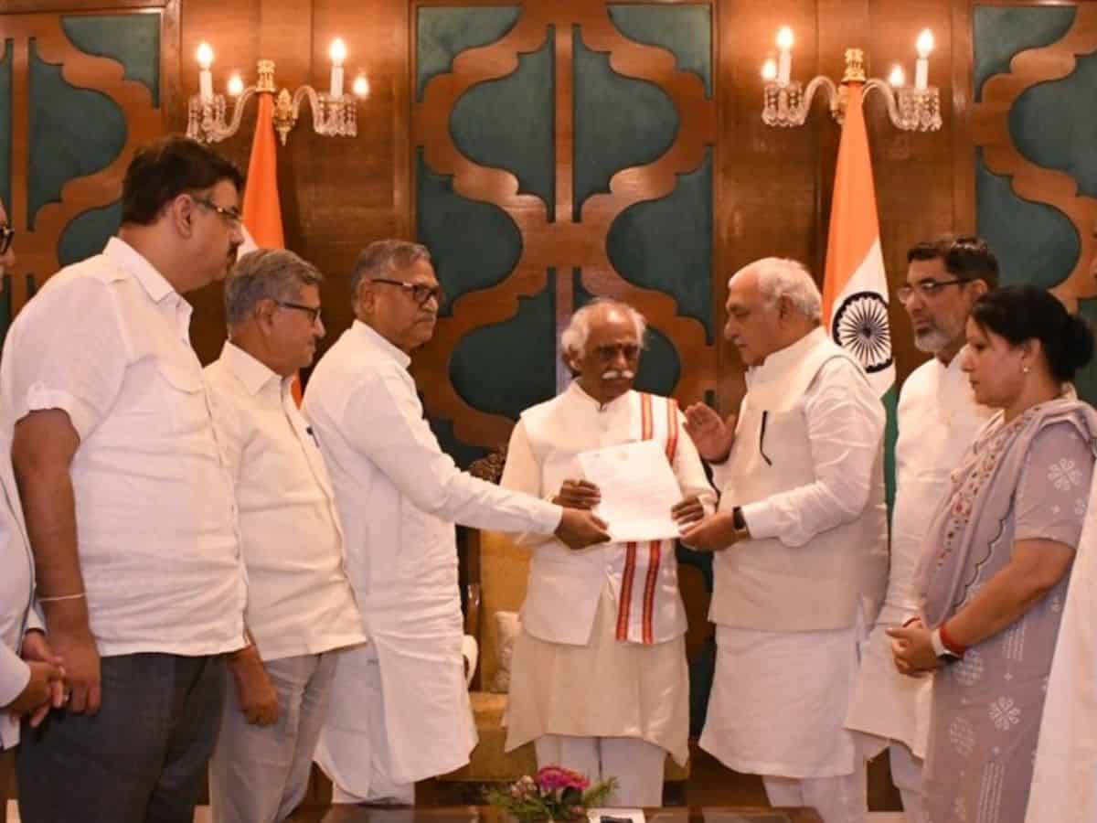 Dissolve Haryana Assembly as govt in minority, Congress urges Governor