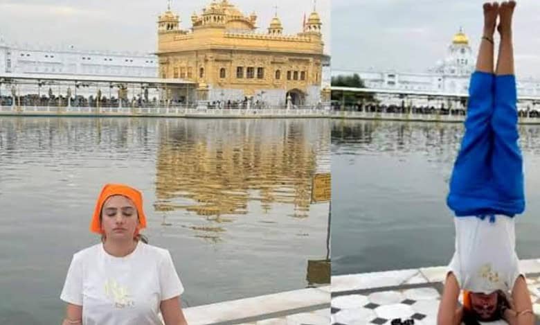 Instagram influencer booked for performing yoga inside Golden Temple