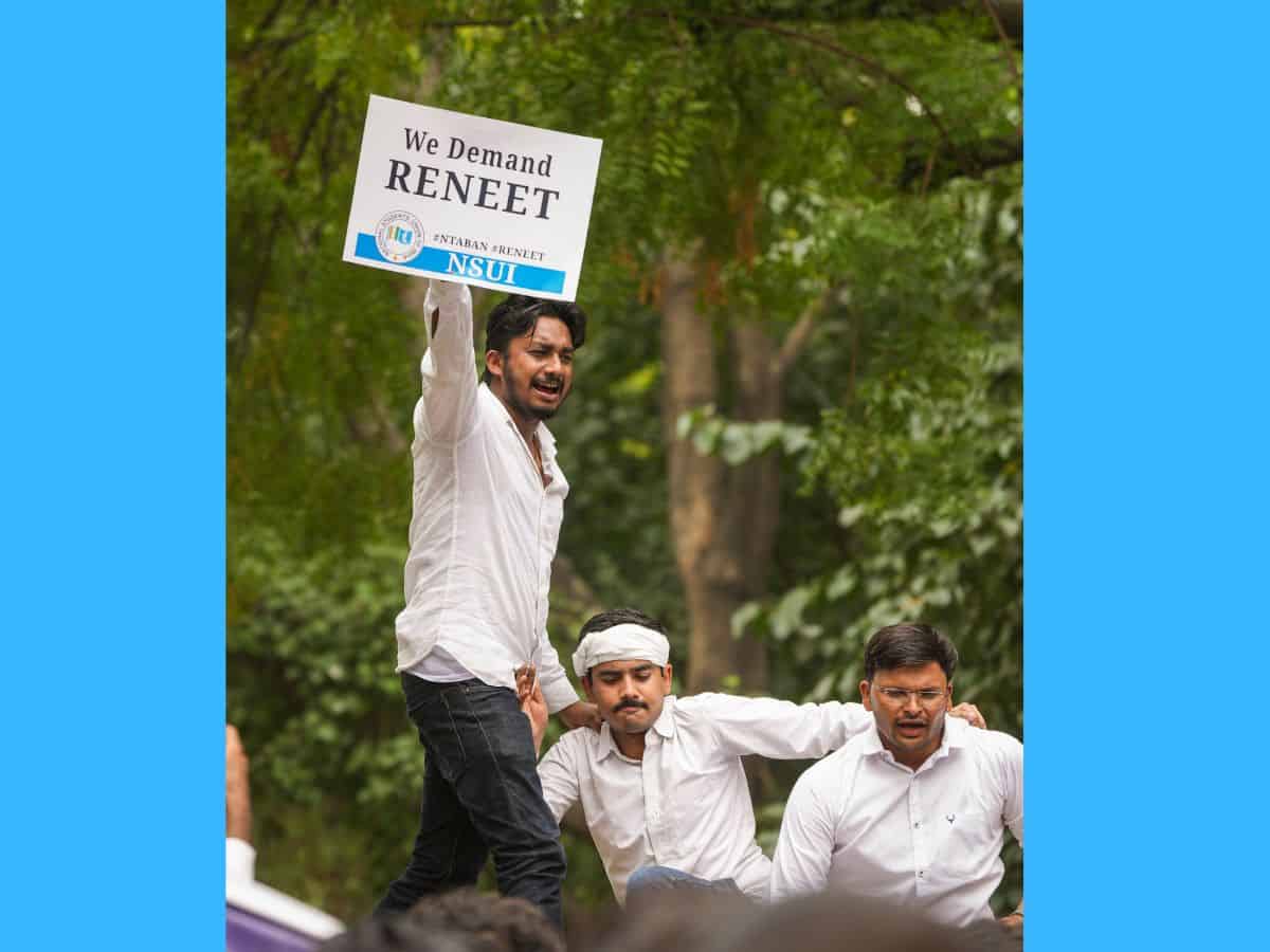 NEET-UG row: Over 2 dozen students detained during march to Parliament