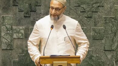 Jai Bhim, Jai Telangana: Asaduddin Owaisi takes oath in Lok Sabha
