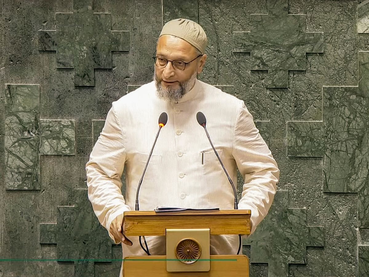 Jai Bhim, Jai Telangana: Asaduddin Owaisi takes oath in Lok Sabha