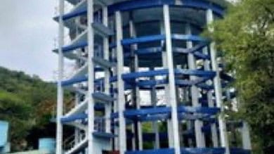 A decomposed body of a male was fished-out from an overhead water tank in Nalgonda municipality on Monday.