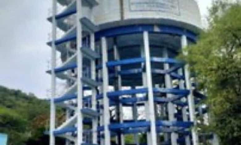 A decomposed body of a male was fished-out from an overhead water tank in Nalgonda municipality on Monday.