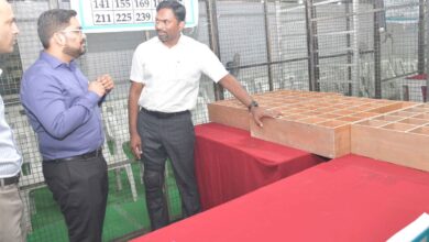District Election Officer, GHMC Commissioner Ronald Rose inspects the counting arrangements in Jubilee Hills and Khairatabad assembly segments on Monday