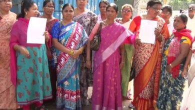 Victims of GO 317 protested in front of Chief Minister A Revanth Reddy's residence on Friday, demanding the resolution of their issues.