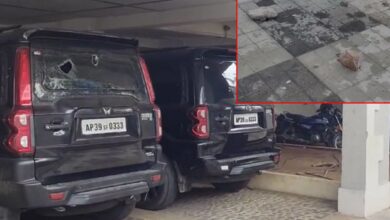 TDP workers attack Vallabhaneni Vamsi Mohan's residence on Friday, hurling stones at his apartment & damaging vehicles.