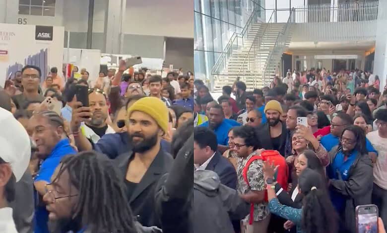 Vijay Deverakonda mobbed by fans at USA event, Viral video