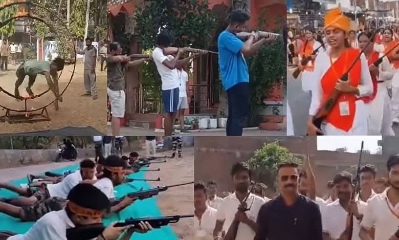 Videos of Hindutva outfits’ weapon training camps in BJP-ruled states flood internet