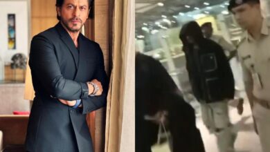 Video: SRK hides his face as he gets spotted in Hyderabad