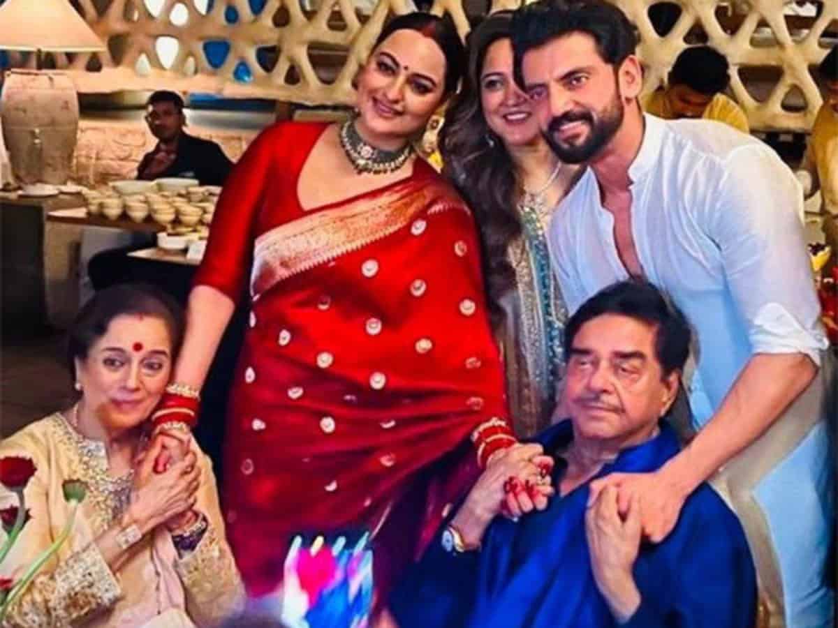 Shatrughan Sinha shares unseen moments from daughter Sonakshi Sinha's wedding