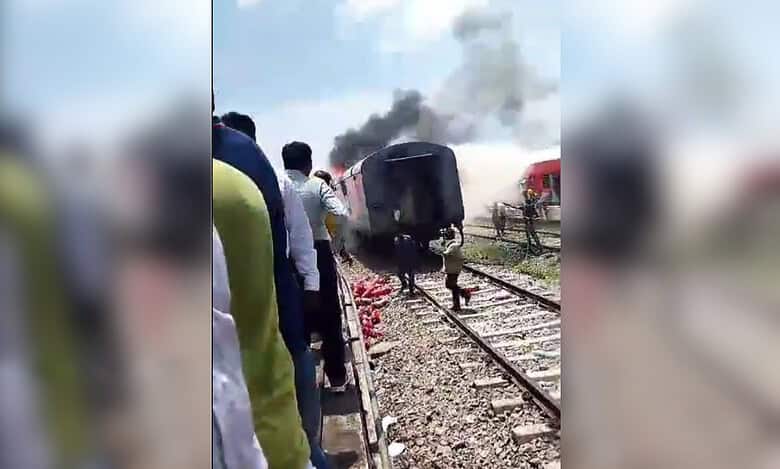 2 train coaches catch fire near Secunderabad railway station