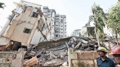 Six-storey residential building collapses