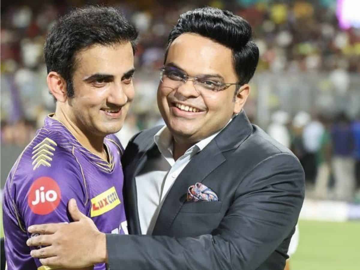 BCCI secretary Jay Shah and Gautam Gambhir